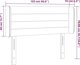 vidaXL Κεφαλάρι για κρεβάτι με LED, μαύρο, 103x16x78/88 cm, βελούδο