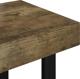 vidaXL Τραπεζάκι Καφέ, σκούρο καφέ-μαύρο, 90x45x40 cm, MDF και σίδερο