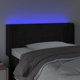vidaXL Zaglowek do lozka z LED, czarny, 103x16x78/88 cm, aksamit