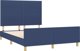 vidaXL Rama κρεβατιού με κεφαλάρι, μπλε, 140x200 εκ., επενδεδυμένη με ύφασμα
