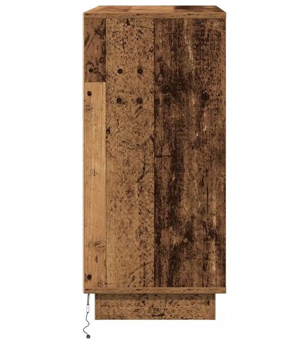 vidaXL VidaXL Komoda LED Stare drewno 71 x 34,5 x 75 cm