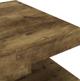 vidaXL Τραπέζι καφέ σκούρο καφέ 60x60x35 εκ. MDF