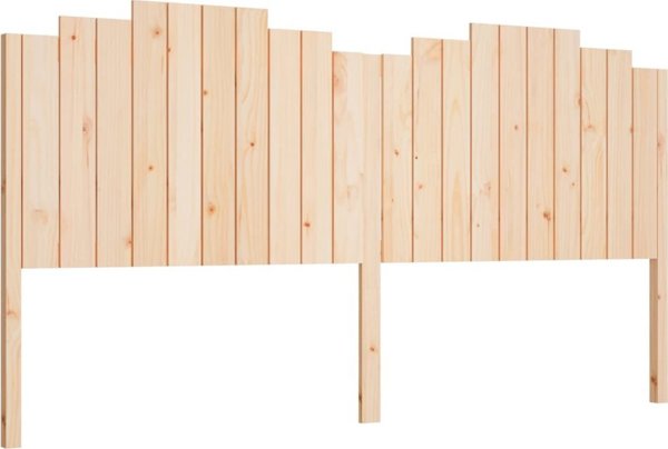 vidaXL Κεφαλάρι κρεβατιού 206x4x110 cm από ελαφρύ ξύλο πεύκου