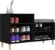 vidaXL Ντουλάπι για Παπούτσια, Μαύρο, 102x36x60 cm, συνθετικό ξύλο