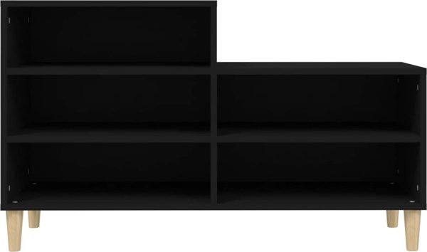 vidaXL Ντουλάπι για Παπούτσια, Μαύρο, 102x36x60 cm, συνθετικό ξύλο