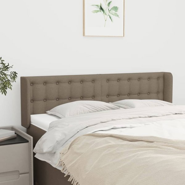 vidaXL Κεφαλάρι uszak taupe 147x16x78/88 cm ύφασμα