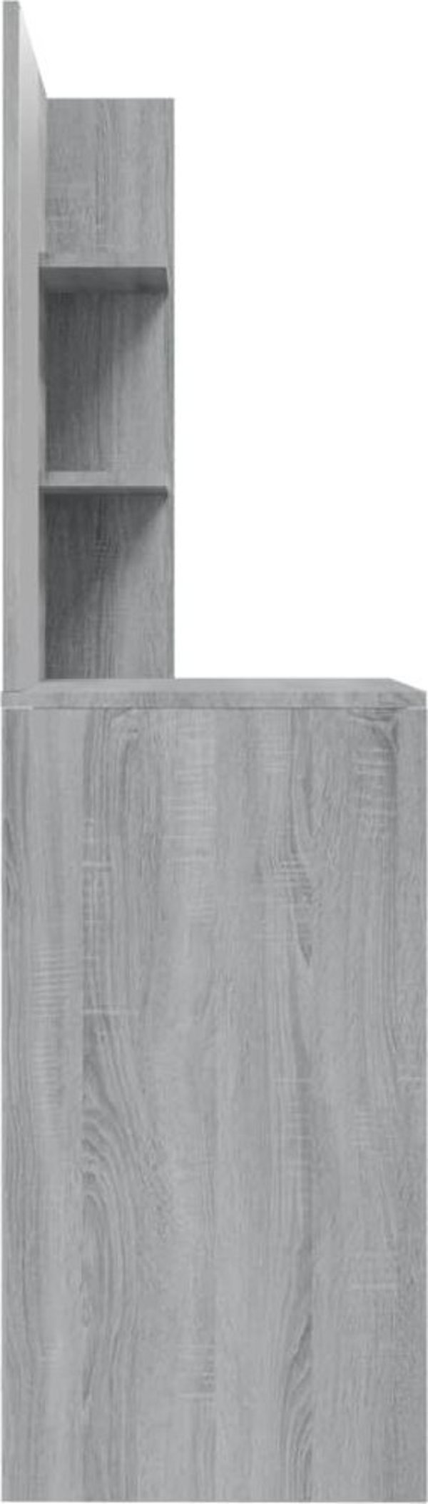 vidaXL Toaletka με καθρέφτη, γκρι δρυς Sonoma, 74,5x40x141 cm