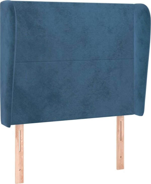 Κεφαλαρι uszak vidaXL, σκουρο μπλε, βελούδο, 103x23x118/128 cm