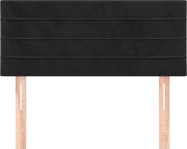 vidaXL Υποστήριγμα Κρεβατιού, μαύρο, 80x5x78/88 cm, βελούδο
