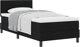 vidaXL Box Spring z materacem Czarny 90x190 cm Tkanina
