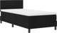 vidaXL Box Spring z materacem Czarny 90x190 cm Tkanina