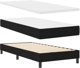 vidaXL Box Spring z materacem Czarny 90x190 cm Tkanina