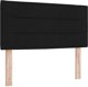 vidaXL Box Spring z materacem Czarny 90x190 cm Tkanina