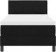 vidaXL Box Spring z materacem Czarny 90x190 cm Tkanina