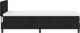 vidaXL Box Spring z materacem Czarny 90x190 cm Tkanina