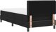 vidaXL Box Spring z materacem Czarny 90x190 cm Tkanina