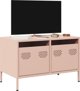 vidaXL Ροζ ντουλάπι TV 68x39x43,5 cm από ψυχρής έλασης μέταλλο