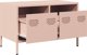 vidaXL Ροζ ντουλάπι TV 68x39x43,5 cm από ψυχρής έλασης μέταλλο