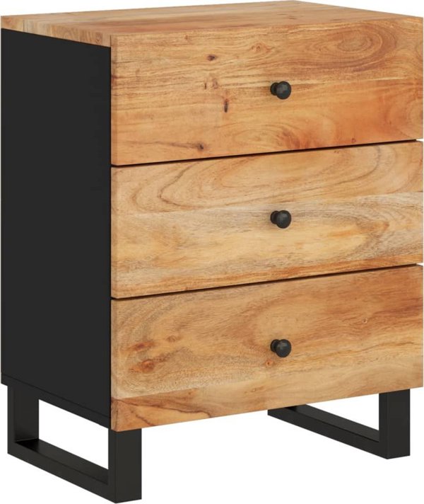 vidaXL vidaXL Szafka nocna, 50x33x62 cm, lite drewno akacjowe