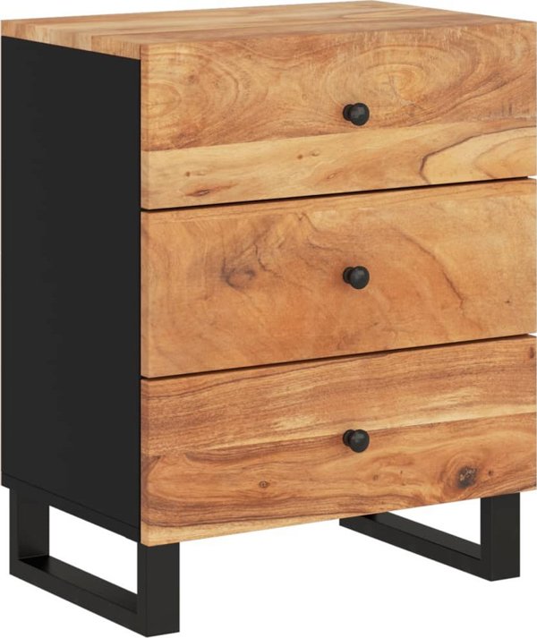 vidaXL vidaXL Szafka nocna, 50x33x62 cm, lite drewno akacjowe