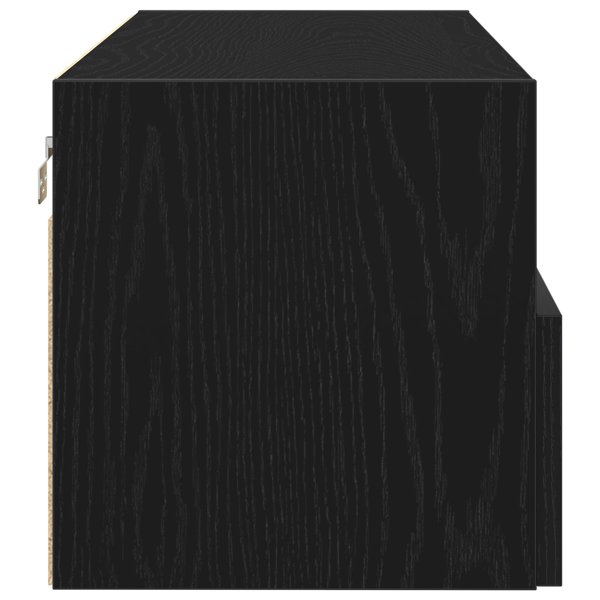 vidaXL Έπιπλο Τηλεόρασης, Μαύρη Δρυς, 100x30x30 cm