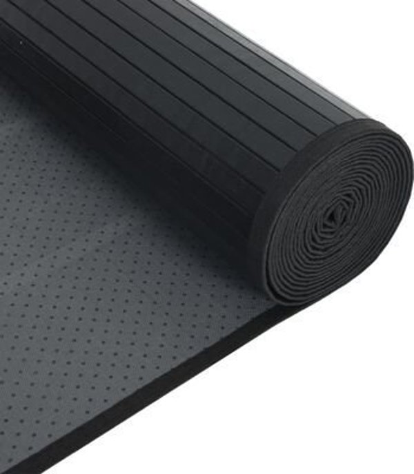 vidaXL Ορθογώνιο χαλί, καφέ, 60x400 εκ, από μπαμπού