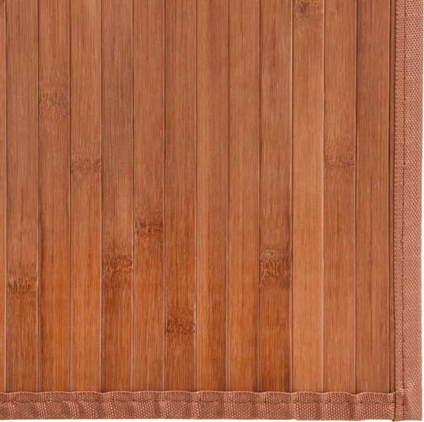 vidaXL Ορθογώνιο χαλί, καφέ, 60x400 εκ, από μπαμπού