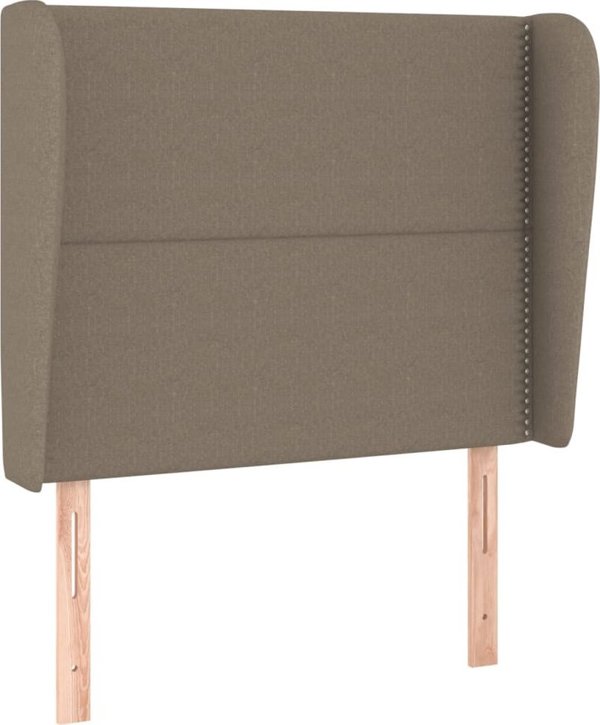 vidaXL Zaglowek uszak, taupe, 103x23x118/128 cm, tkanina