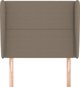 vidaXL Zaglowek uszak, taupe, 103x23x118/128 cm, tkanina