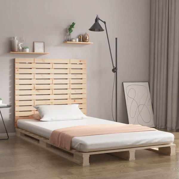 vidaXL Κεφαλάρι Κρεβατιού 126x3x91,5 cm από Στερεό Ξύλο Πεύκου