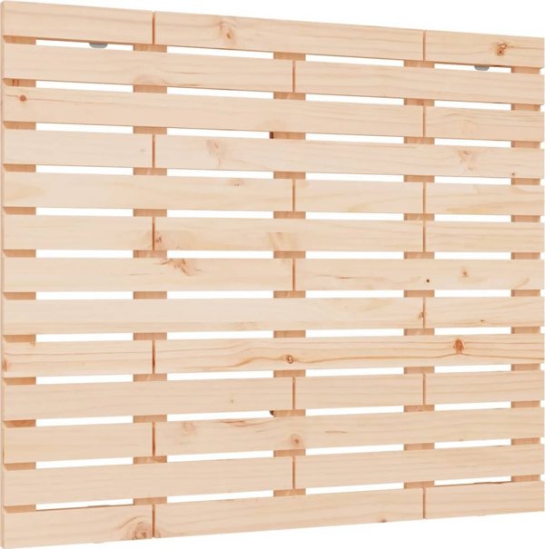 vidaXL Κεφαλάρι Κρεβατιού 126x3x91,5 cm από Στερεό Ξύλο Πεύκου