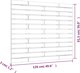 vidaXL Κεφαλάρι Κρεβατιού 126x3x91,5 cm από Στερεό Ξύλο Πεύκου