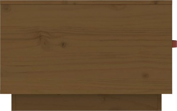 vidaXL Τραπεζάκι καφέ, μέλι καφέ, 60x53x35 εκ, μασίφ ξύλο πεύκου