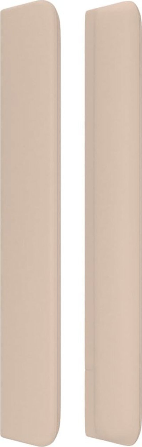 vidaXL Γωνιακό προσκέφαλο τύπου uszak, cappuccino, 203x16x118/128 cm, συνθετικό δέρμα