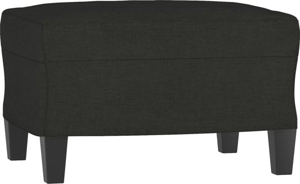 vidaXL Ταμπουρές, μαύρος, 60x50x41 εκ., επενδεδυμένος με ύφασμα