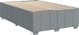 vidaXL Κρεβάτι continental με στρώμα, ανοιχτό γκρι, ύφασμα 120x200 cm