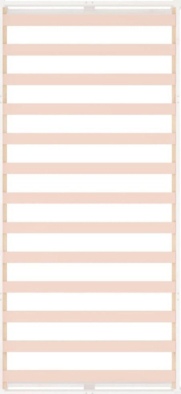 vidaXL Λευκό ξύλινο πλαίσιο κρεβατιού, 90 x 200 cm, από μασίφ ξύλο