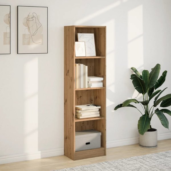 vidaXL Ράφι δρυς artisian 40x24x143 εκ. από ξυλοποικό υλικό