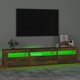 vidaXL Szafka pod TV z oswietleniem LED pryzdymiony dob 195x35x40 cm