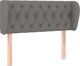 vidaXL Κεφαλάρι uszak, σκούρο γκρι, 103x23x78/88 εκ, ύφασμα