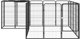 vidaXL vidaXL Kojec dla psa, 18 paneli, czarny, 50x100 cm, stal