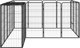 vidaXL vidaXL Kojec dla psa, 18 paneli, czarny, 50x100 cm, stal