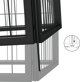 vidaXL vidaXL Kojec dla psa, 18 paneli, czarny, 50x100 cm, stal