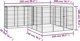 vidaXL vidaXL Kojec dla psa, 18 paneli, czarny, 50x100 cm, stal