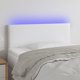 vidaXL LED προσκέφαλο κρεβατιού λευκό 90x5x78/88 cm από τεχνητή δερματίνη