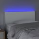 vidaXL LED προσκέφαλο κρεβατιού λευκό 90x5x78/88 cm από τεχνητή δερματίνη