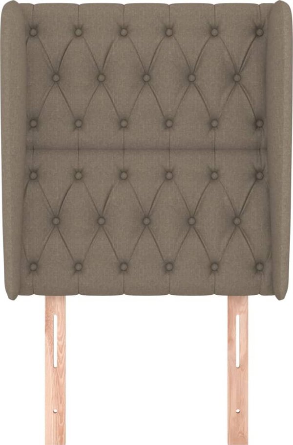 vidaXL Κεφαλάρι uszak, taupe, 83x23x118/128 εκ., ύφασμα