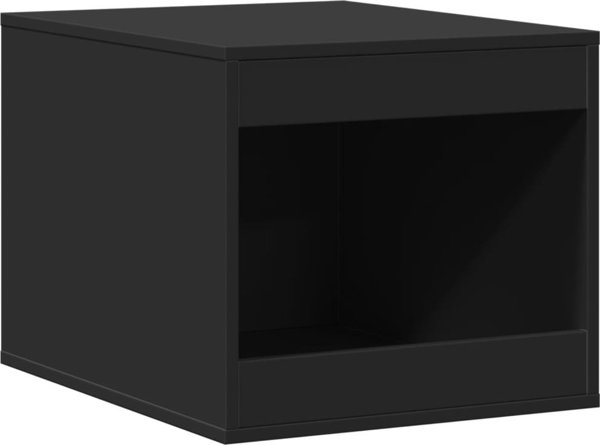 vidaXL Ντουλάπι για λεκάνη γάτας, μαύρο, 47x59x42 εκ., ξύλινο υλικό