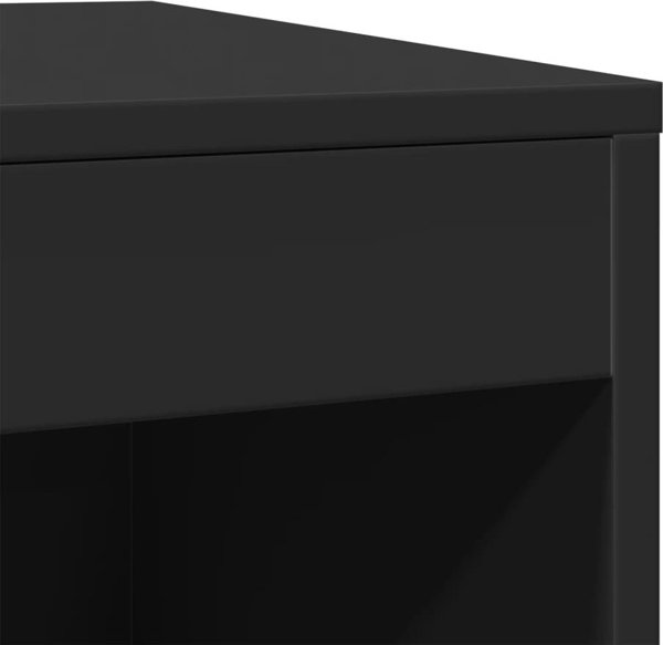 vidaXL Ντουλάπι για λεκάνη γάτας, μαύρο, 47x59x42 εκ., ξύλινο υλικό