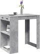 vidaXL Stolik barowy szarosc betonu 102x70x103,5 cm